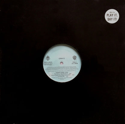 Gina G : Gimme Some Love (12", Promo)