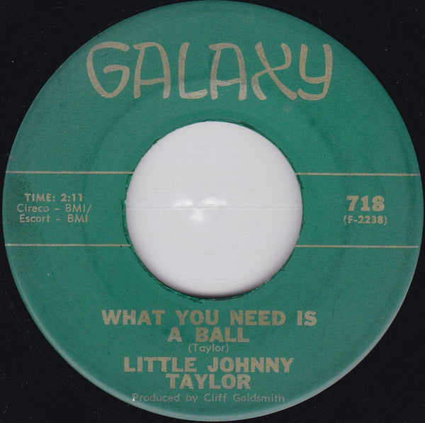 Little Johnny Taylor : You'll Need Another Favor (7")