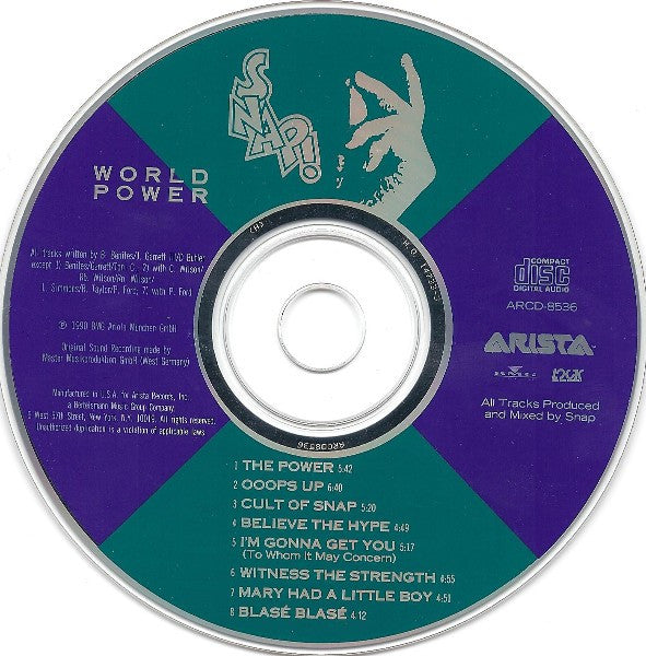 Snap! : World Power (CD, Album, RE)
