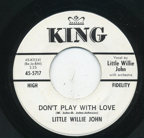Little Willie John : Don't Play With Love / Heaven All Around Me  (7", Single, Promo)