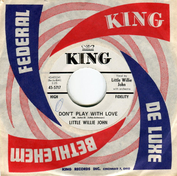 Little Willie John : Don't Play With Love / Heaven All Around Me  (7", Single, Promo)