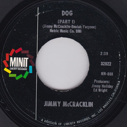 Jimmy McCracklin : Dog (7", Single, Styrene, She)
