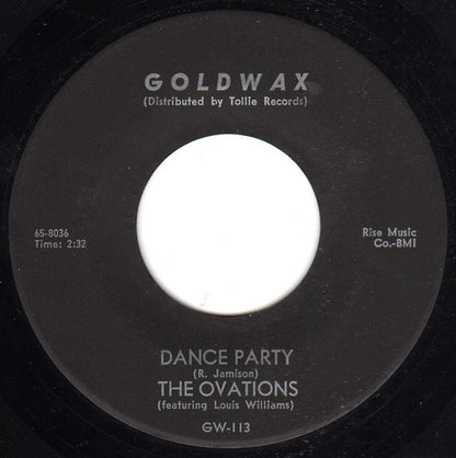 The Ovations : It's Wonderful To Be In Love / Dance Party (7", Single, Bla)