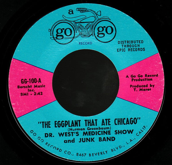 Dr. West's Medicine Show And Junk Band : The Eggplant That Ate Chicago (7", Styrene)