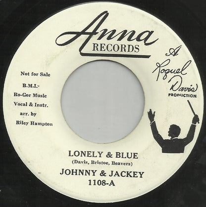 Johnny & Jackey : Lonely & Blue / Let's Go To A Movie Baby (7", Single, Promo)