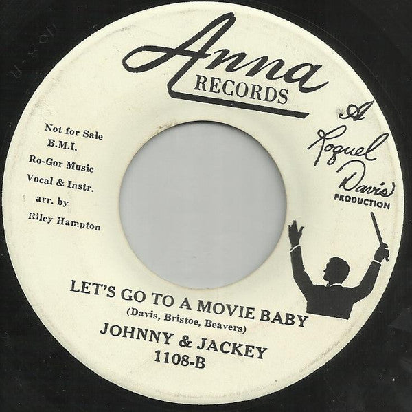 Johnny & Jackey : Lonely & Blue / Let's Go To A Movie Baby (7", Single, Promo)