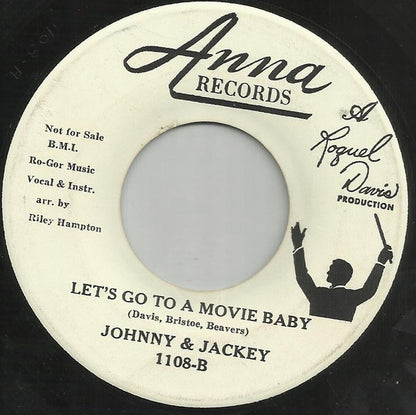 Johnny & Jackey : Lonely & Blue / Let's Go To A Movie Baby (7", Single, Promo)