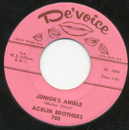 Acklin Brothers : Junior's Angle / I Want My Baby (7")