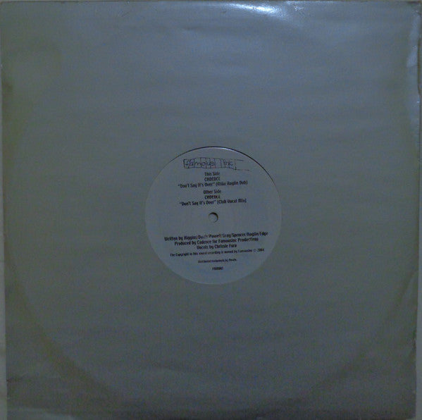 Cadence : Don't Say It's Over (12")