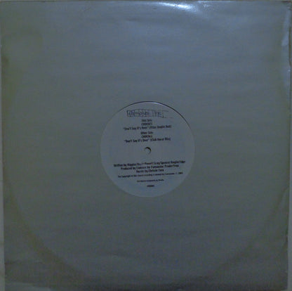 Cadence : Don't Say It's Over (12")
