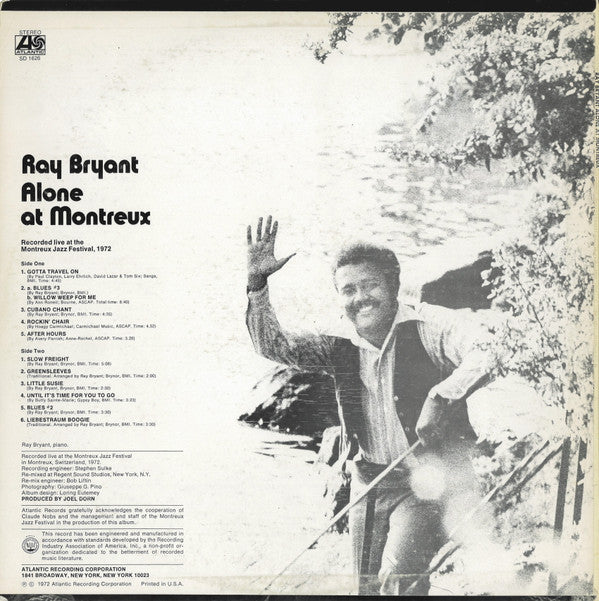 Ray Bryant : Alone At Montreux (LP, Album)