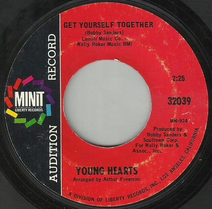 The Younghearts : Oh, I'll Never Be The Same / Get Yourself Together (7", Promo, Styrene)