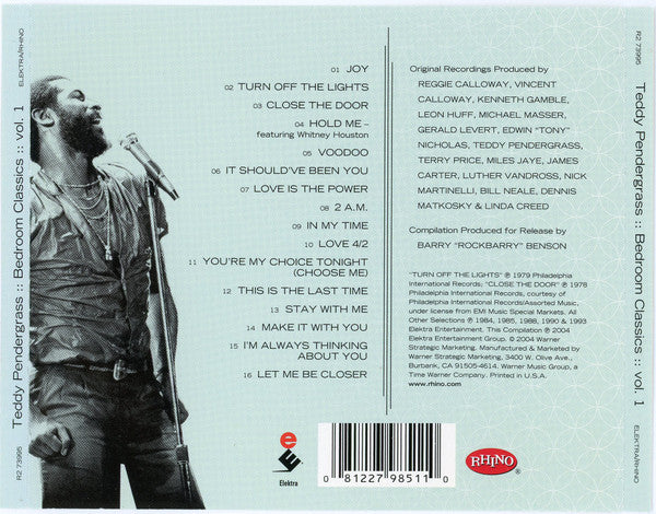 Teddy Pendergrass : Bedroom Classics (Vol.1) (CD, Comp)