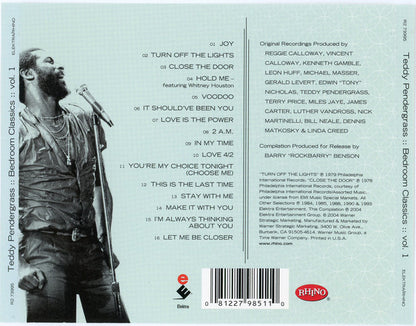 Teddy Pendergrass : Bedroom Classics (Vol.1) (CD, Comp)