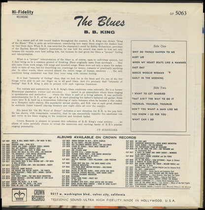 B.B. King : The Blues (LP, Album, Mono)