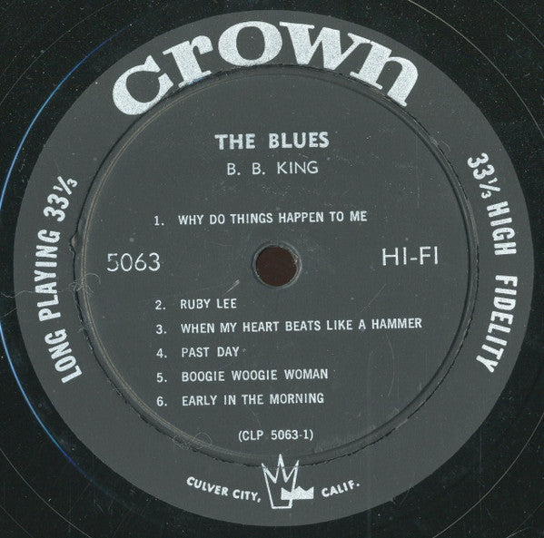 B.B. King : The Blues (LP, Album, Mono)
