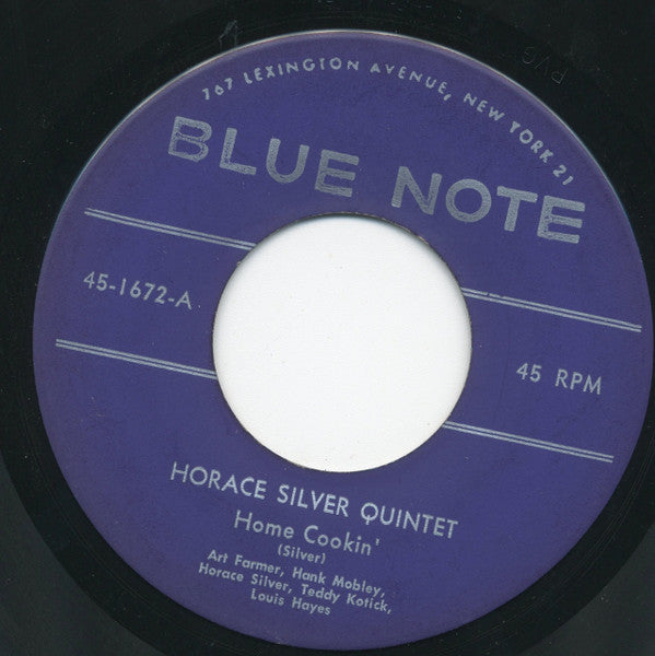 The Horace Silver Quintet : Home Cookin' (7")