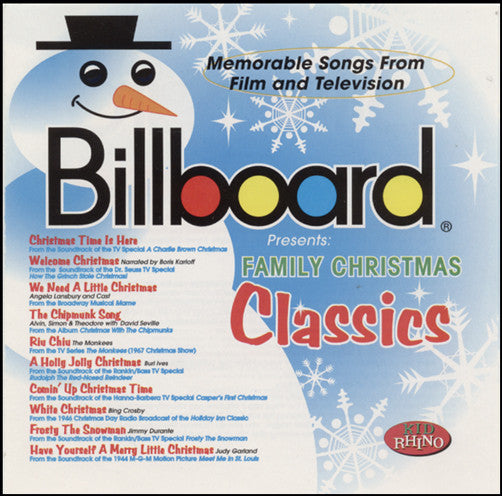 Various : Billboard Presents Family Christmas Classics (CD, Comp, Mono)