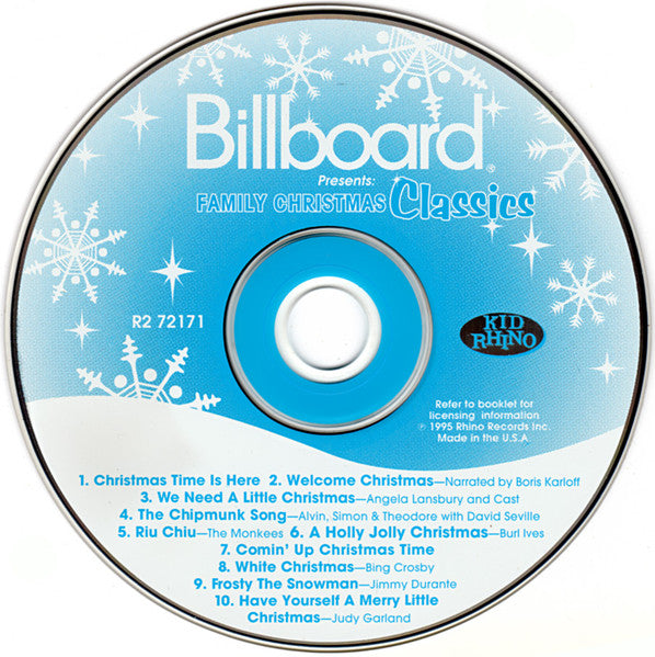 Various : Billboard Presents Family Christmas Classics (CD, Comp, Mono)