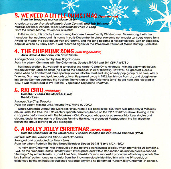 Various : Billboard Presents Family Christmas Classics (CD, Comp, Mono)