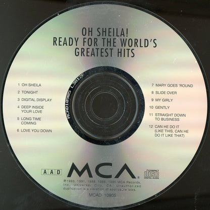 Ready For The World : Oh Sheila! Ready For The World's Greatest Hits (CD, Comp)