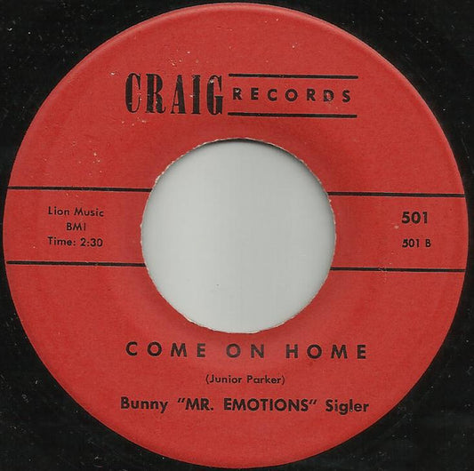 Bunny Sigler : I Won't Cry / Come On Home (7", Single)