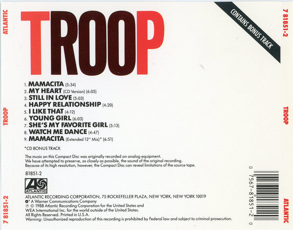 Troop (3) : Troop (CD, Album)