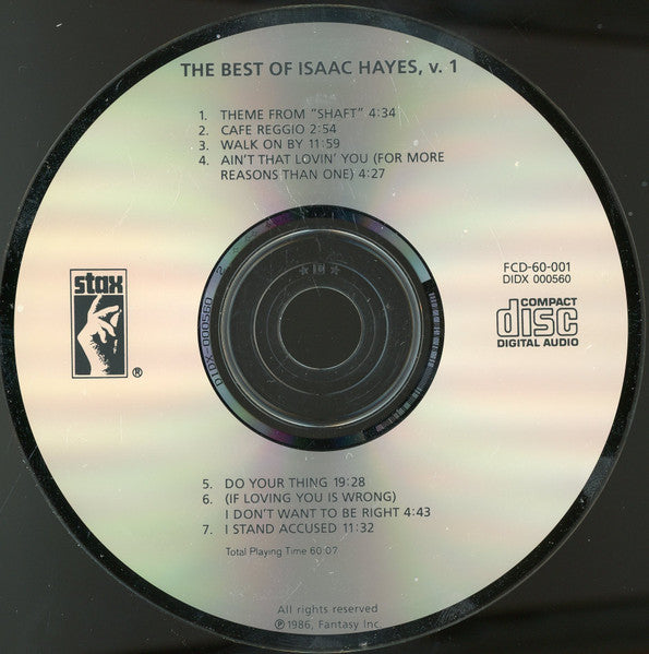 Isaac Hayes : The Best Of Isaac Hayes, Volume 1 (CD, Comp, RE, RM)