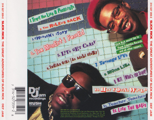 Slick Rick : The Great Adventures Of Slick Rick (CD, Album, RE, RP)