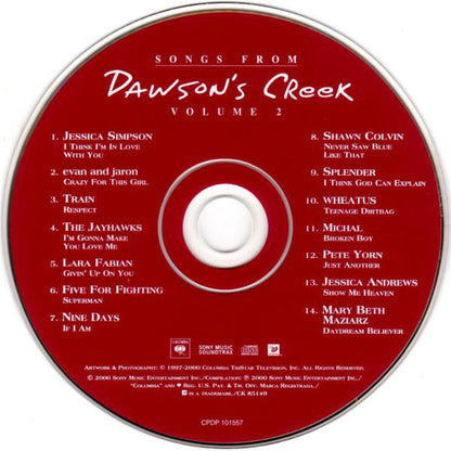 Various : Songs From Dawson's Creek Volume 2 (CD, Comp, Enh)