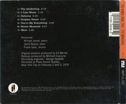 Ahmad Jamal Trio : The Awakening (CD, Album, RE, RM, Dig)