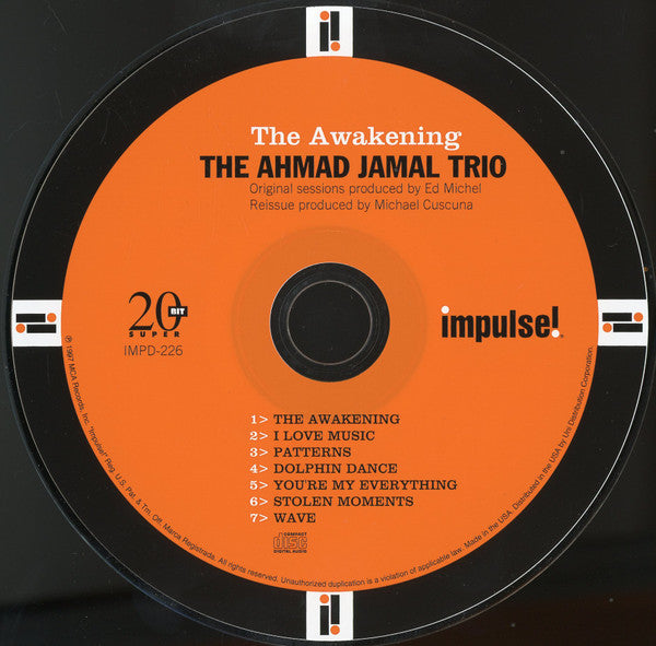 Ahmad Jamal Trio : The Awakening (CD, Album, RE, RM, Dig)