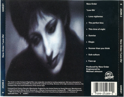 New Order : 'Low-life' (CD, Album, RP, WEA)