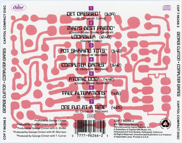 George Clinton : Computer Games (CD, Album, RE, Cap)