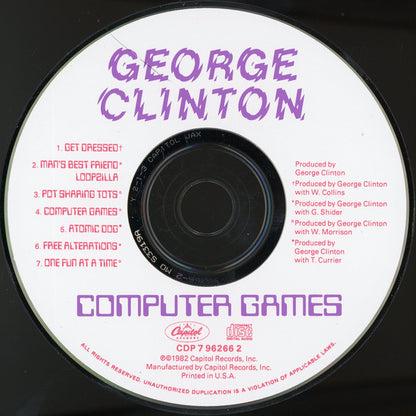 George Clinton : Computer Games (CD, Album, RE, Cap)
