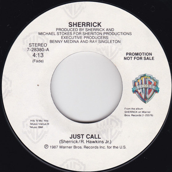 Sherrick : Just Call (7", Single, Promo, Styrene, All)