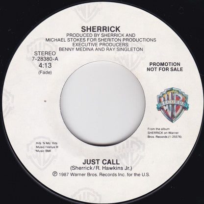 Sherrick : Just Call (7", Single, Promo, Styrene, All)