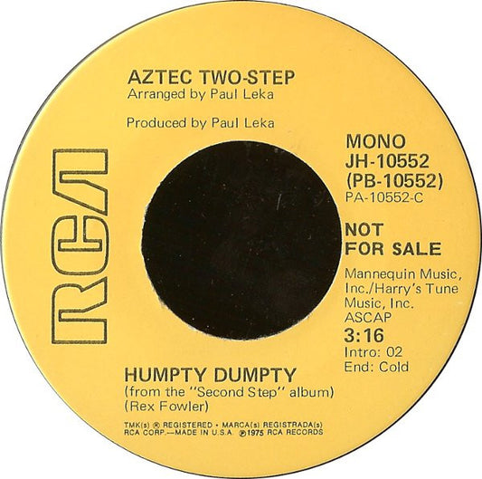 Aztec Two-Step : Humpty Dumpty (7", Promo)