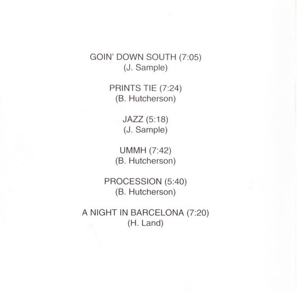 Bobby Hutcherson Featuring Harold Land : San Francisco (CD, Album, RE)