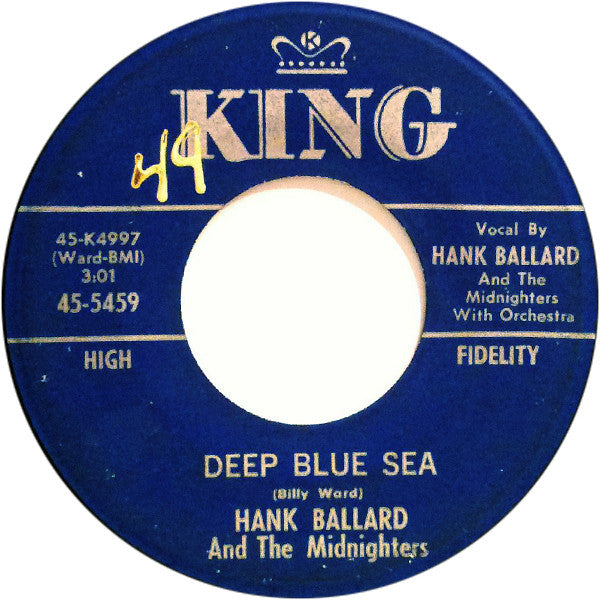 Hank Ballard & The Midnighters : Let's Go Again (Where We Went Last Night) / Deep Blue Sea (7", Single)