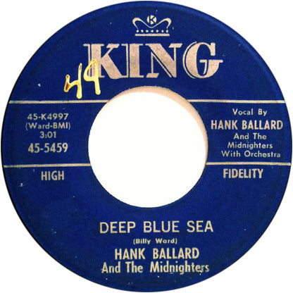 Hank Ballard & The Midnighters : Let's Go Again (Where We Went Last Night) / Deep Blue Sea (7", Single)