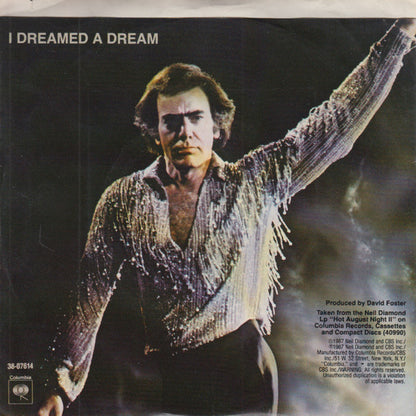 Neil Diamond : I Dreamed A Dream (7", Single, Styrene)