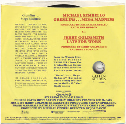 Michael Sembello : Gremlins...Mega Madness (7", Single, Promo)