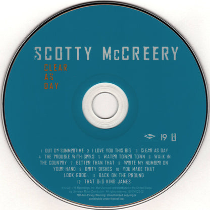 Scotty McCreery : Clear As Day (CD, Album)