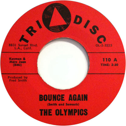 The Olympics : Bounce Again / A New Dancin' Partner (7", Styrene)