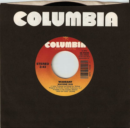 Warrant : Machine Gun (7", Single)