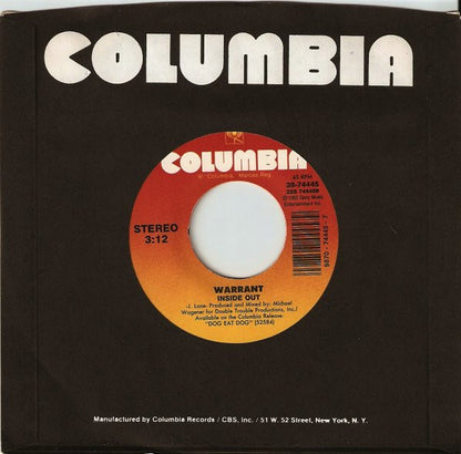 Warrant : Machine Gun (7", Single)