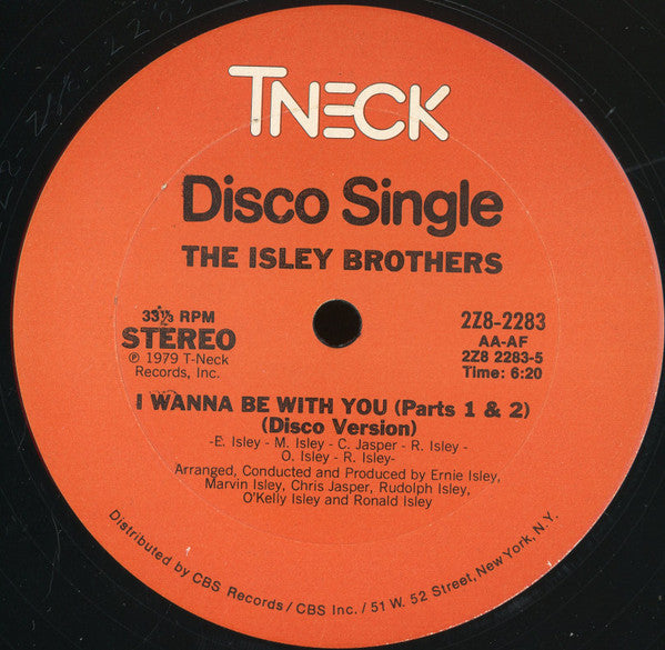 The Isley Brothers : I Wanna Be With You / Rockin' With Fire (12", Single, Ter)