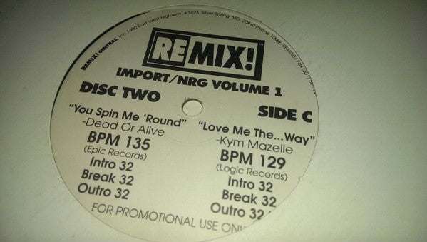 Various : Import/NRG Series Volume 1 (3x12", Promo)