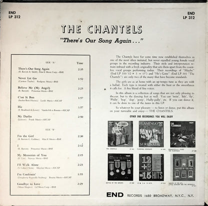 The Chantels : There's Our Song Again (LP, Album, Mono)